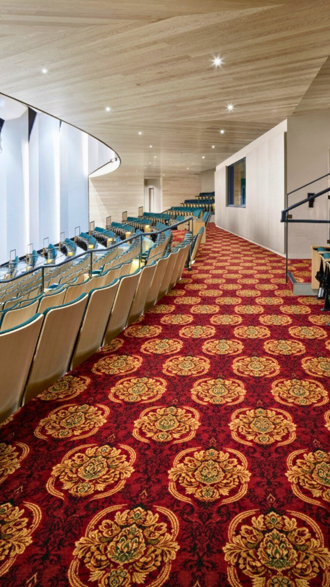Wall-to-wall carpet installation project at a university in Delhi by MR Enterprises Panipat