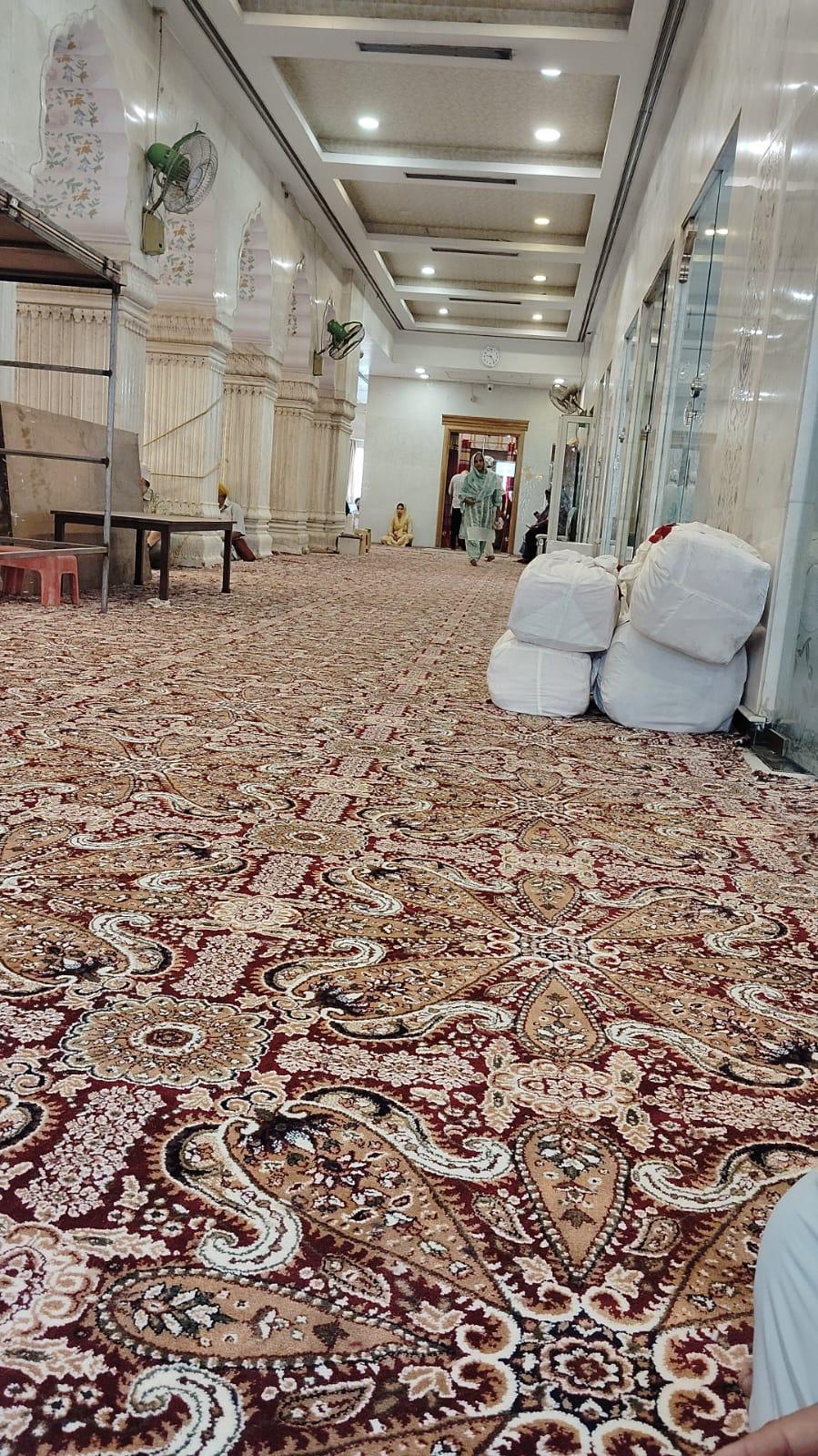 Dargah Corridor Close-Up Red Medallion PP Carpet MR Enterprises Panipat